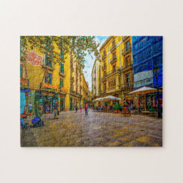 Barcelona Street Scene. Puzzle