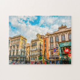 Barcelona Street Scene. Puzzle