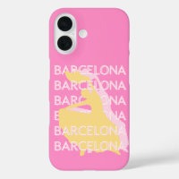 Barcelona Travel Art, Spanien, Travel Art, Pink