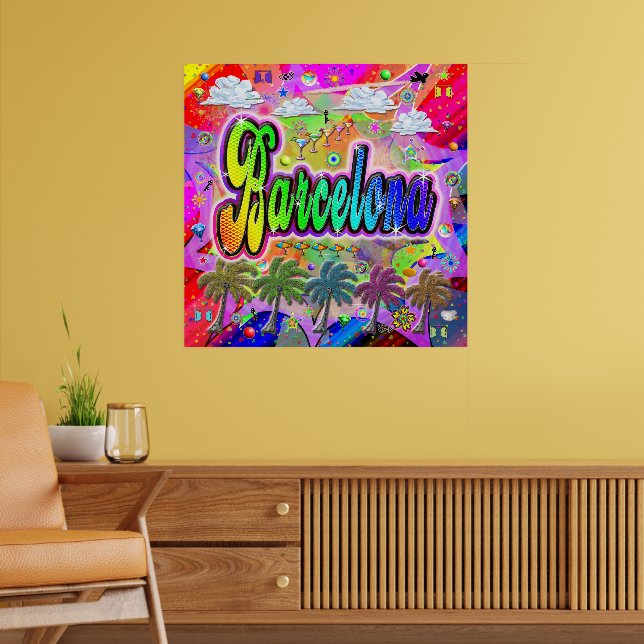 Barcelona Vista Express Poster (Wohnzimmer 2)