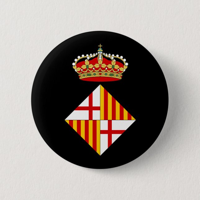 Barcelona-Wappen Button (Vorderseite)