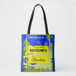 Barceloneta, Barcelona Stil Tasche Dunkelblau