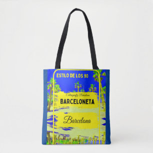 Barceloneta, Barcelona Stil Tasche Dunkelblau