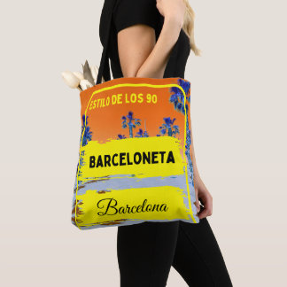 Barceloneta, Barcelona-Stil, Tasche Orange