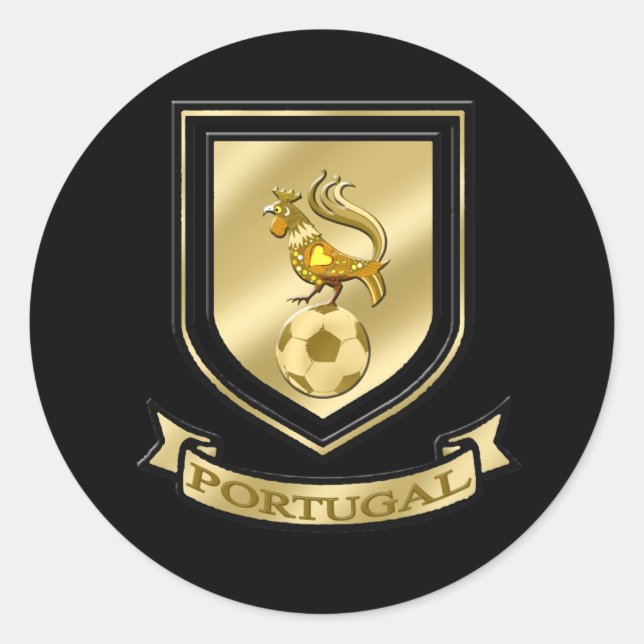 Barcelos Brasão De Portugal Runder Aufkleber (Vorderseite)