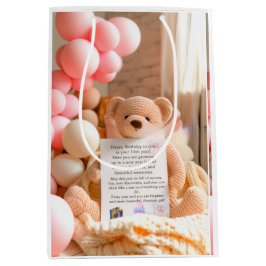 Bärchen Erster Geburtstag Herbst Bär Mädchen 1. Ge Mittlere Geschenktüte