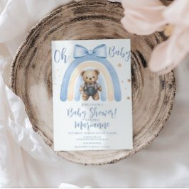 Bärchen-Overall für Jungen, lässige Babyparty  Einladung