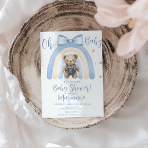 Bärchen-Overall für Jungen, lässige Babyparty Einladung