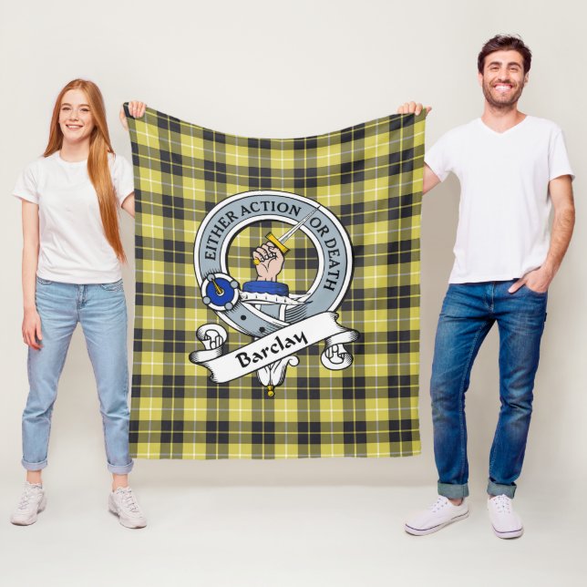 Barclay Clan Abzeichen Tartan Kariert Fleecedecke (Beispiel)