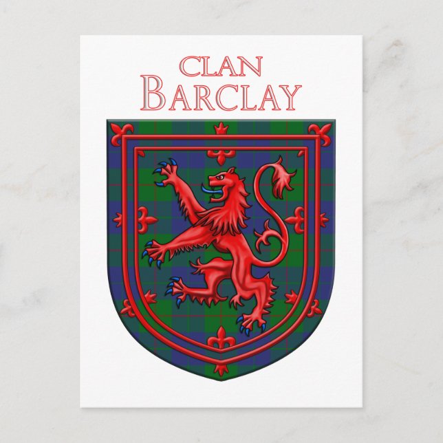 Barclay Hunting Tartan Scottish Kariert Postkarte (Vorderseite)