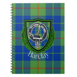 Barclay-Schottischer-Clan-Tartan & Wappen Notizblock