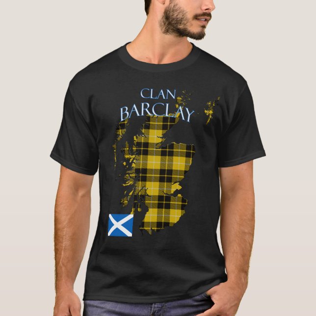Barclay Scottish Clan Tartan Scotland T-Shirt (Vorderseite)