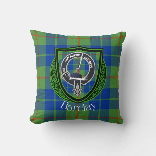 Barclay Scottish Clan Tartan Wappen Kissen (Vorderseite)