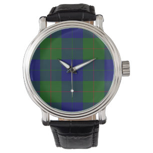 Barclay Tartan Blau grün kariert Armbanduhr