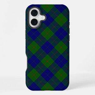 Barclay-Tartan blau-grün kariert iPhone 16 Plus Hülle