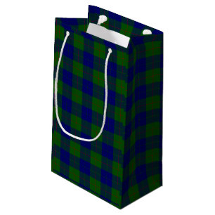 Barclay Tartan Blau grün kariert Kleine Geschenktüte