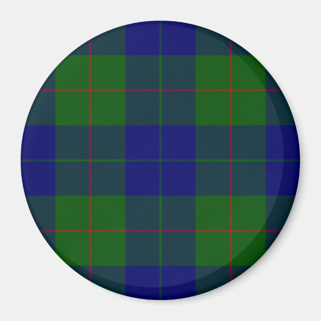Barclay Tartan Blau grün kariert Magnet (Vorne)