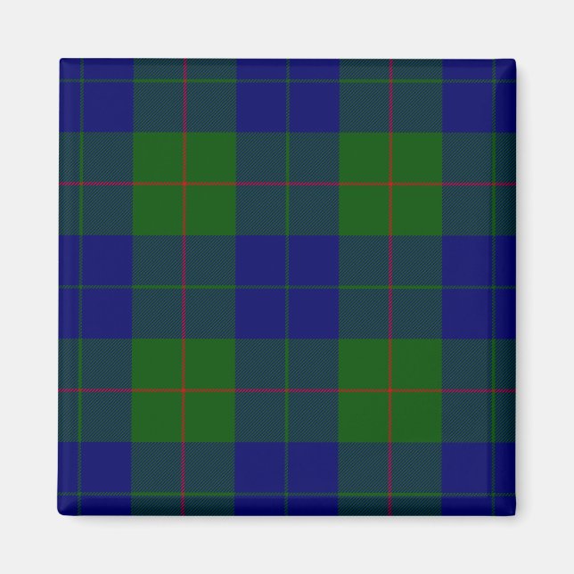 Barclay Tartan Blau grün kariert Magnet (Vorne)
