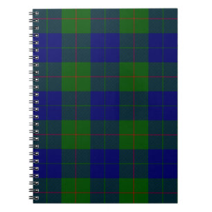Barclay Tartan Blau grün kariert Notizblock