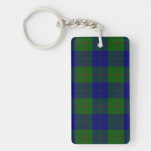 Barclay-Tartan blau grün kariert Schlüsselanhänger