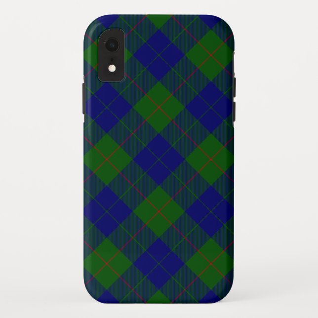 Barclay Tartan Blau kariert Case-Mate iPhone Hülle (Rückseite)