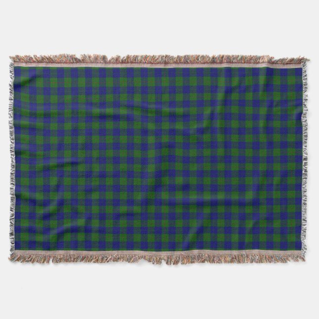 Barclay Tartan Blau kariert Decke (Vorderseite)