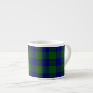Barclay Tartan Blau kariert Espressotasse
