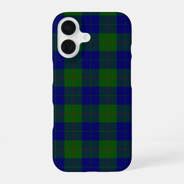 Barclay Tartan Blau kariert iPhone 16 Hülle (Rückseite)