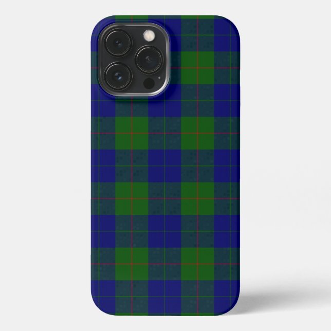Barclay Tartan Blau kariert iPhone Hülle (Rückseite)