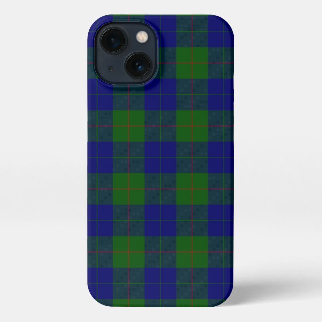 Barclay Tartan Blau kariert iPhone Hülle (Rückseite)