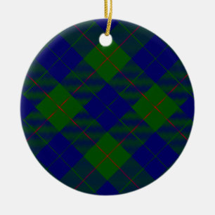 Barclay Tartan Blau kariert Keramikornament