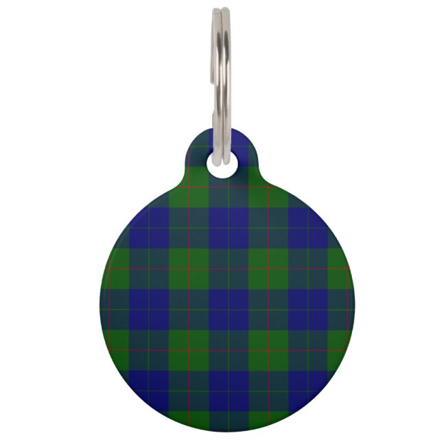 Barclay Tartan Blau kariert Tiermarke (Vorderseite)