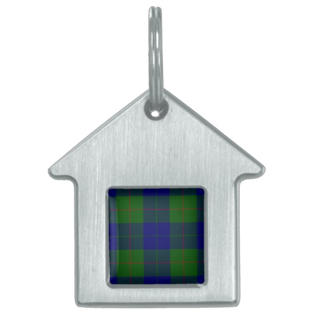 Barclay Tartan Blau kariert Tiermarke (Vorderseite)