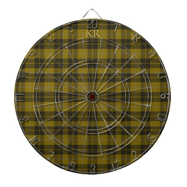 Barclay Tartan mit Ihren Initialen, schottisch Kar Dartscheibe (vorne)