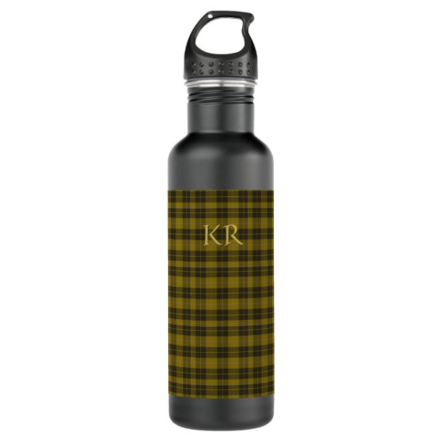 Barclay Tartan mit Ihren Initialen, schottisch Kar Edelstahlflasche (Vorderseite)