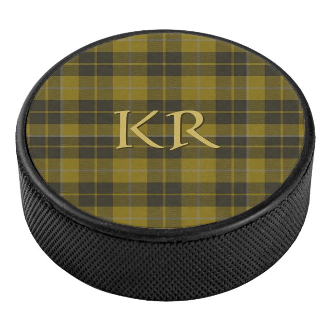 Barclay Tartan mit Ihren Initialen, schottisch Kar Eishockey Puck (3/4)