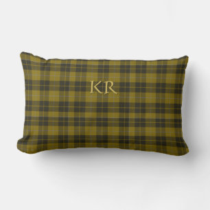 Barclay Tartan mit Ihren Initialen, schottisch Kar Lendenkissen