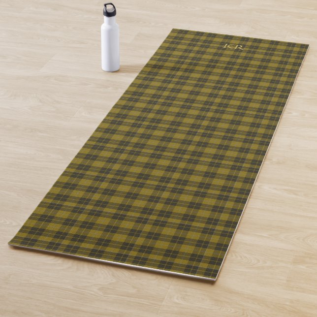 Barclay Tartan mit Ihren Initialen, schottisch Kar Yogamatte (Beispiel)