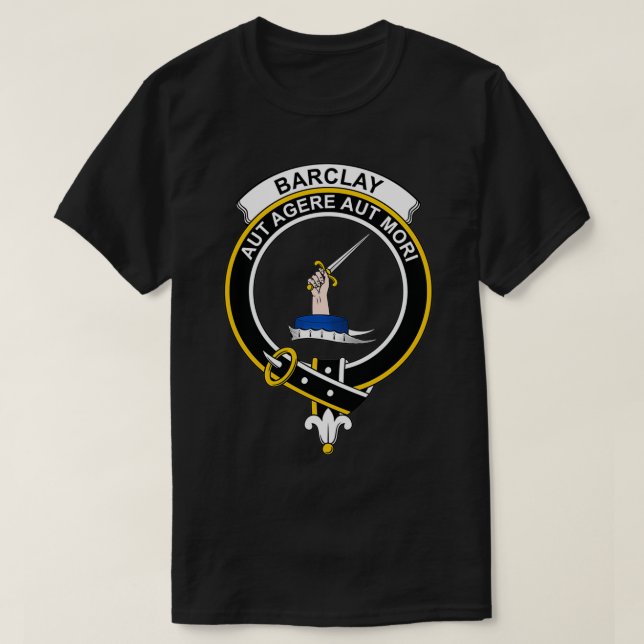 Barclay Wappen Tartan Clan Scottish Clan T-Shirt (Design vorne)