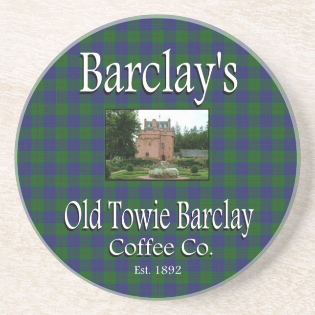 Barclays Old Towie Barclay Coffee Co. Untersetzer (Vorne)