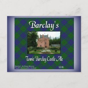 Barclay's Towie Barclay Castle Ale Postkarte
