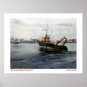 Barco pesquero/Pesqueiro/Fischerboot Poster