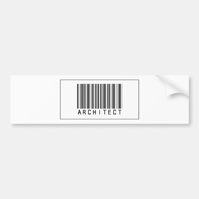 Barcode-Architekt Autoaufkleber (Vorne)