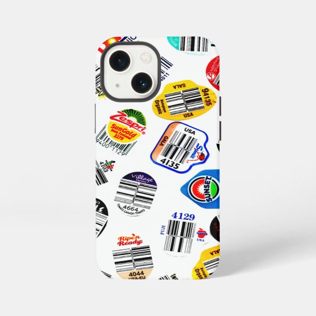Barcode-Aufkleber herstellen iPhone Hülle (Rückseite)