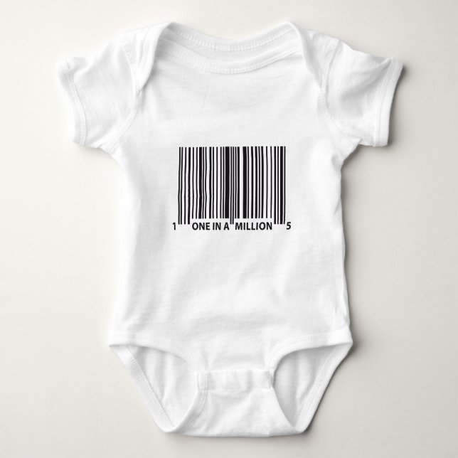 BARCODE BABY STRAMPLER (Vorderseite)