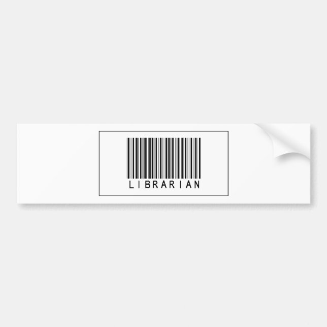 Barcode-Bibliothekar Autoaufkleber (Vorne)