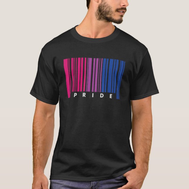 Barcode Bisexual Pride LGBT T Shirt Lesbian Gay Fl (Vorderseite)