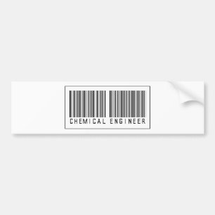 Barcode-Chemieingenieur Autoaufkleber
