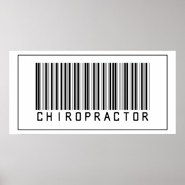 Barcode Chiropraktor Poster (Vorne)