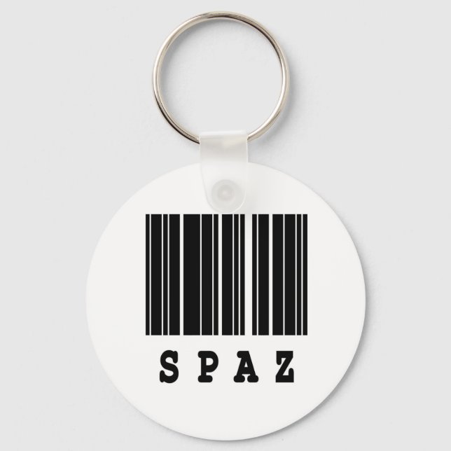 Barcode-Design Spaß Schlüsselanhänger (Vorderseite)